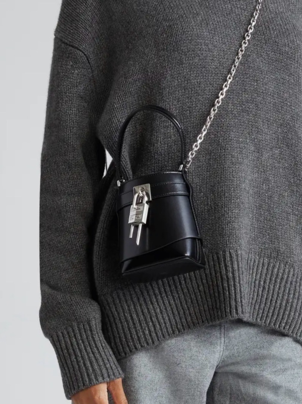 Givenchy Mini Shark Lock Bucket Bag - Picture 2 of 16